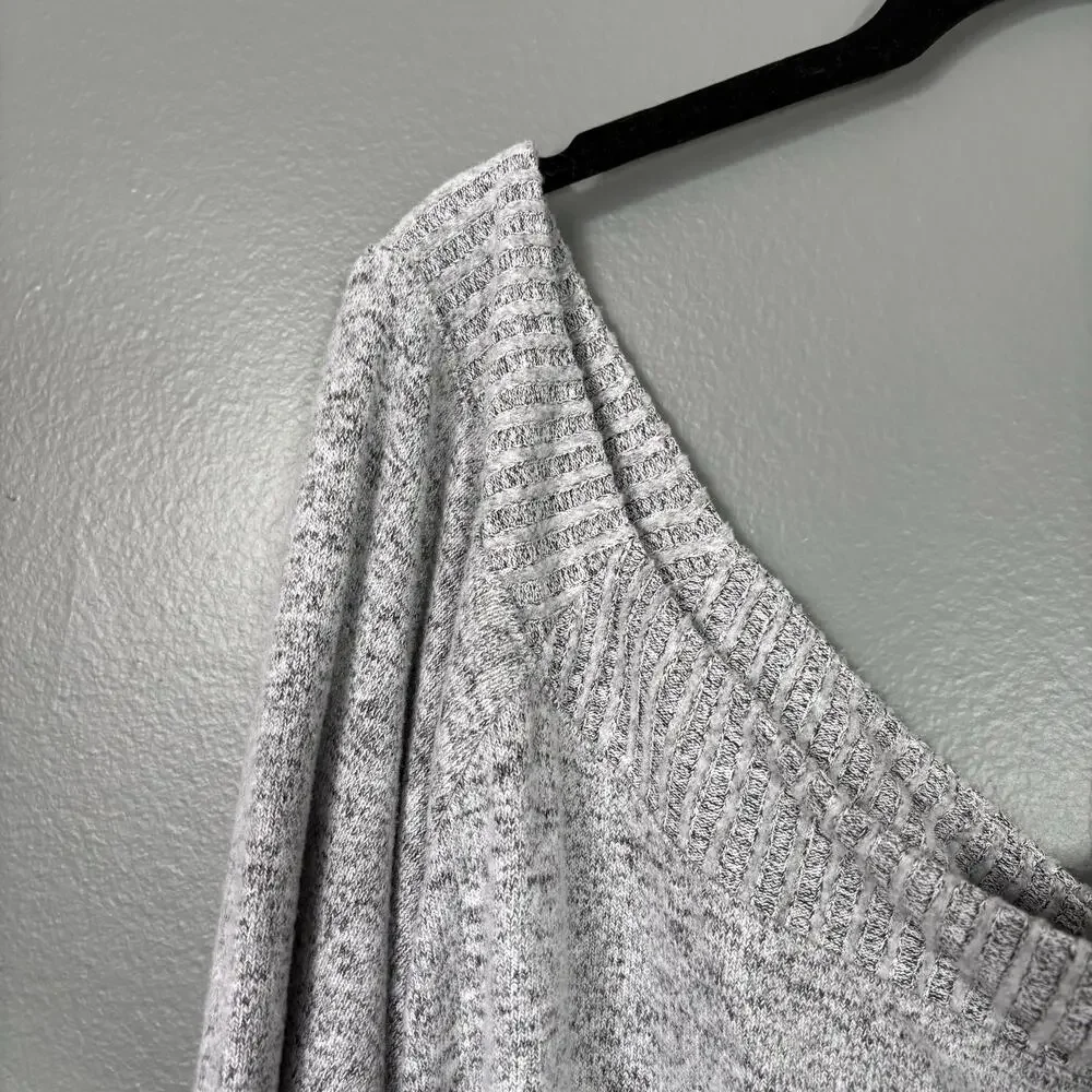 Torrid Super Soft Plush Gray One Shoulder Sweater - 5 (5X) - Women's Plus Size